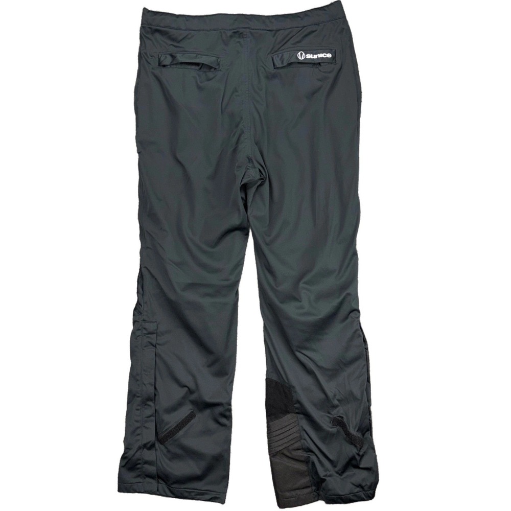 Sunice Tornado FlexVent Men L Black Polyester Snow Pants Ski Rain Winter Outdoor